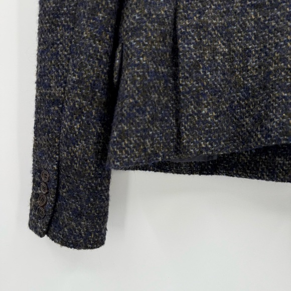BLK DNM Tweed Double Breasted Wool Blend Blazer Size S - Picture 11 of 11